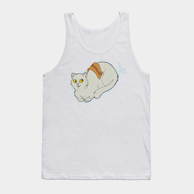 Catloaf: Sourdough Tank Top by Quincely's Curiosity Shop